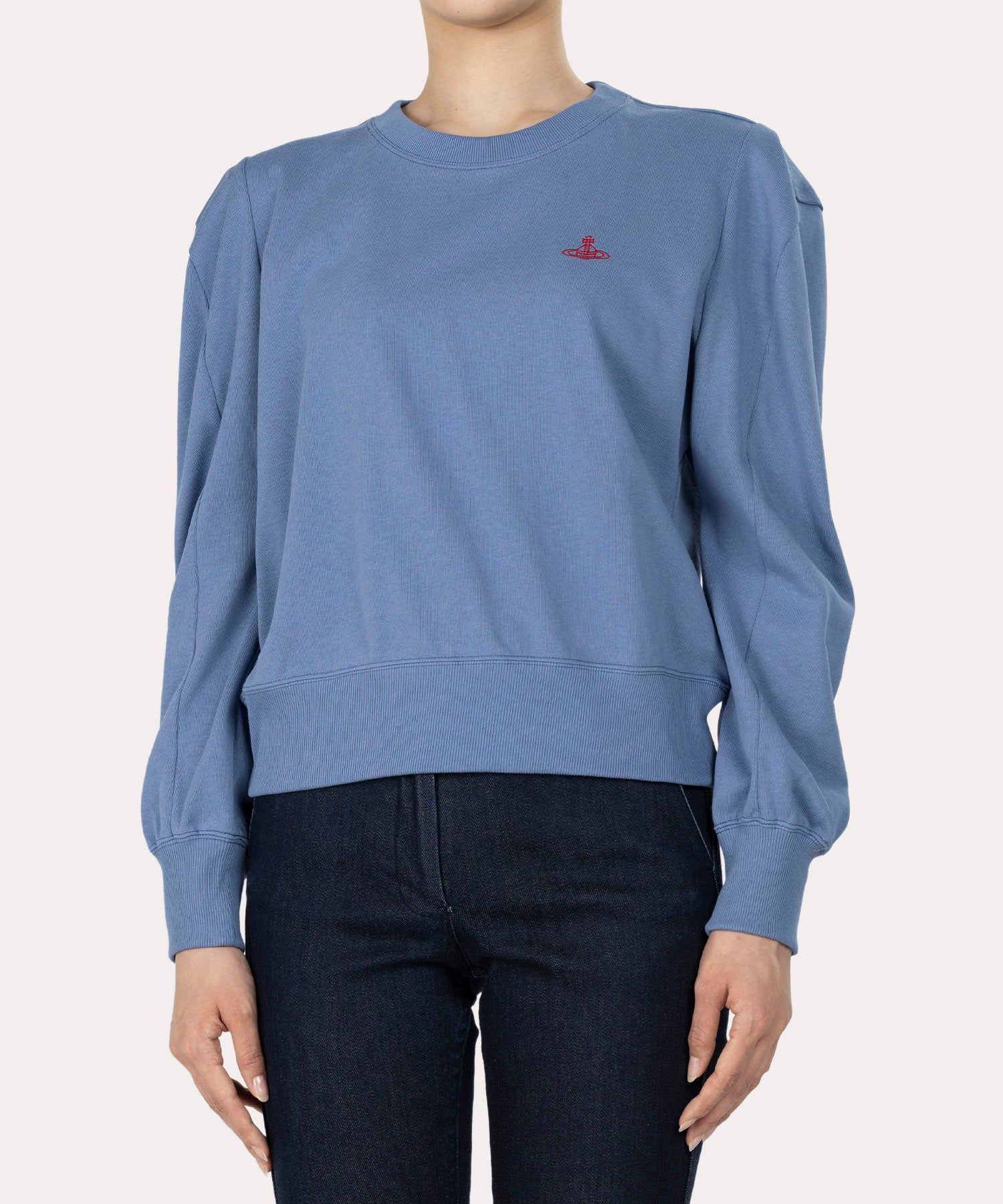 ヴィヴィアンウエストウッド エイリアンスリーブカットソー タグ付き ヘビー天竺 エイリアンスリーブトップ(ブルー)（レディース