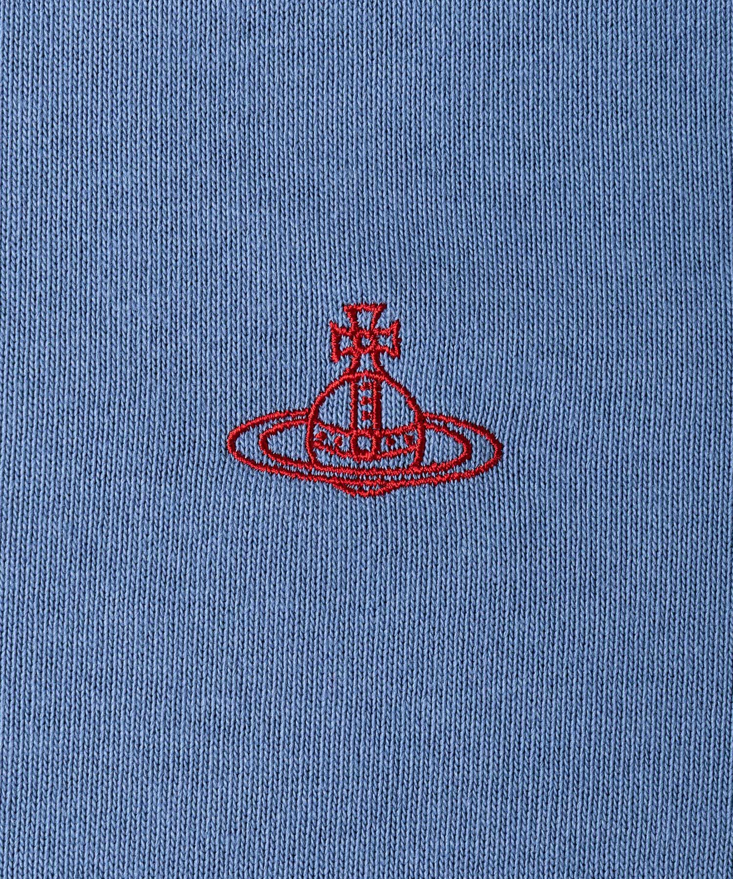 ヘビー天竺 エイリアンスリーブトップ(ブルー)（レディース