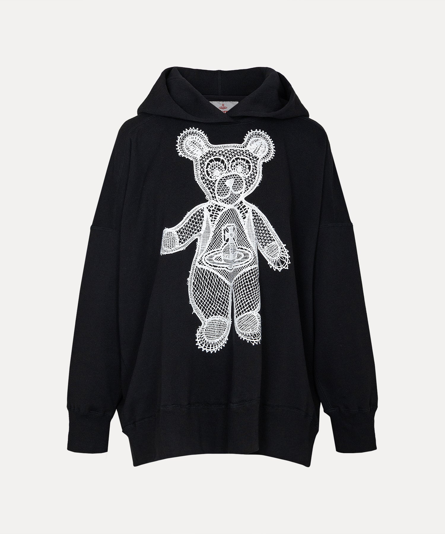 ヴィヴィアン・ウエストウッド　チュニック LACE TEDDYチュニックフーディー(ブラック)（レディース）（1612361002