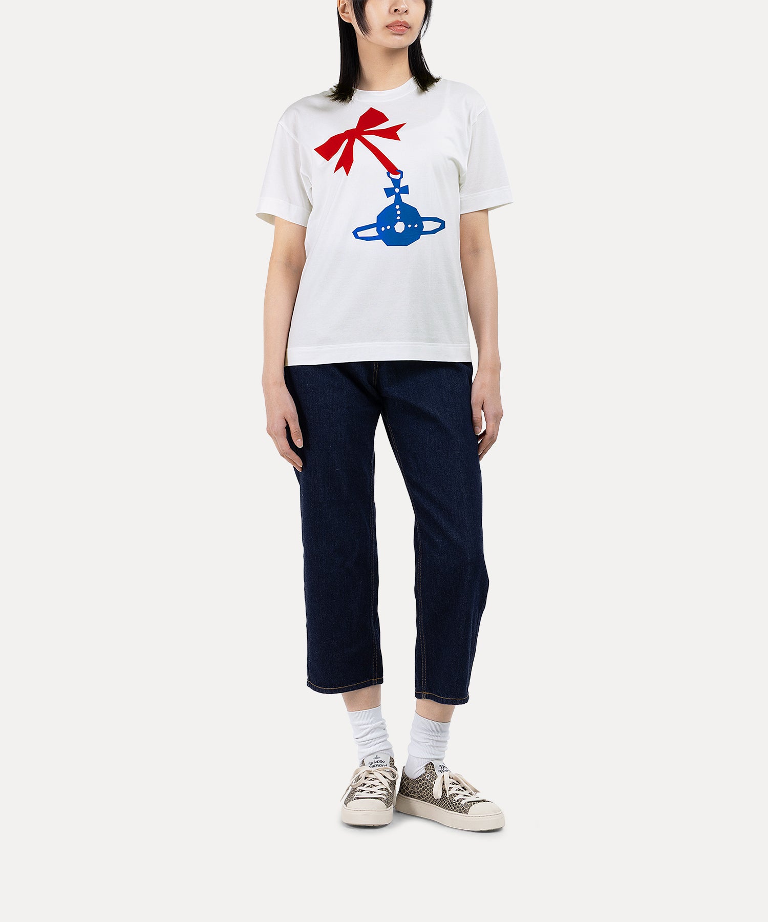 Ribbon & Orb Tシャツ(ホワイト)（レディース）（1612361004）｜ウェア