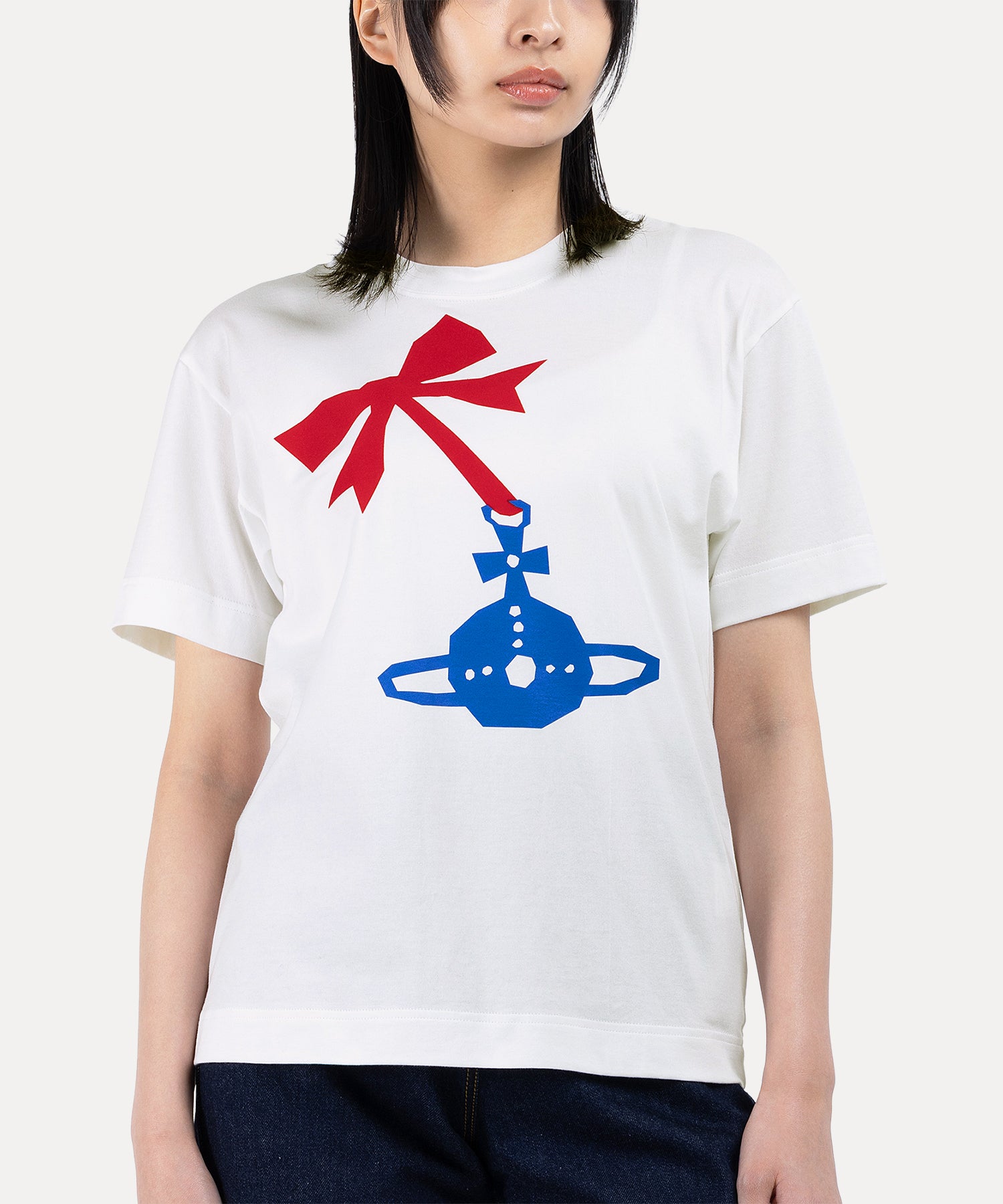 Ribbon & Orb Tシャツ(ホワイト)（レディース）（1612361004）｜ウェア