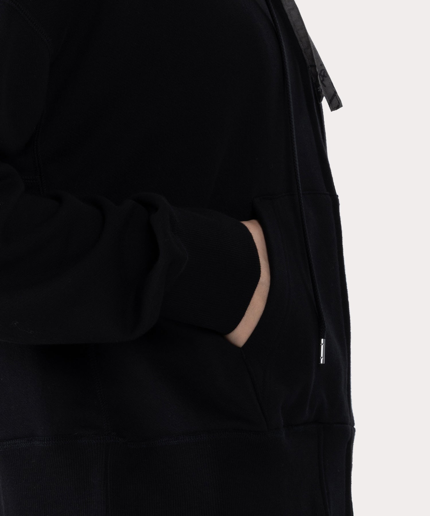 裏毛ジップ フーディー(ブラック)（レディース）（1612452005