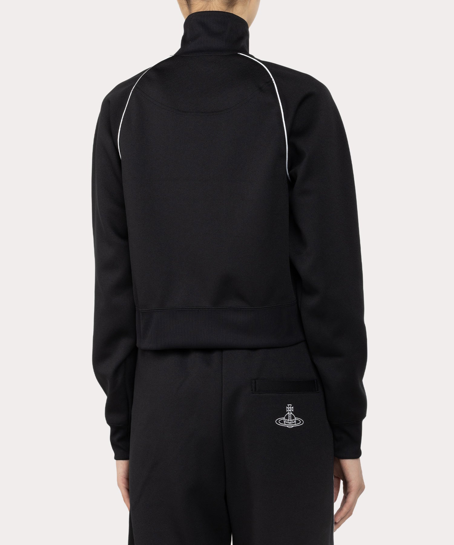 リサイクルポリエステル トラックジャケット(ブラック