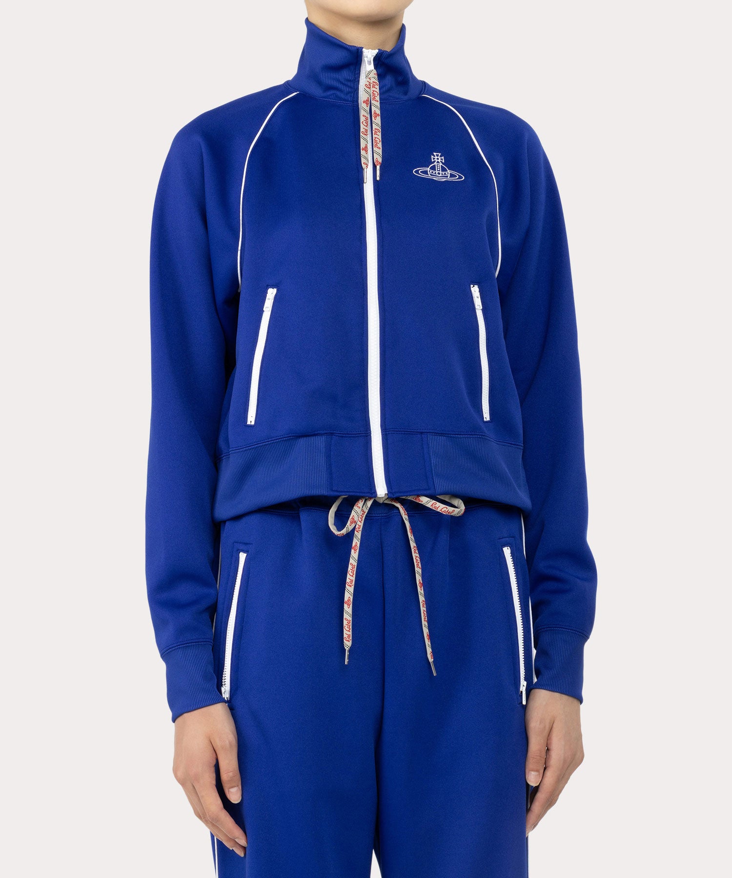 ヴィヴィアンウエストウッド　ジャケット リサイクルポリエステル トラックジャケット(ブルー系