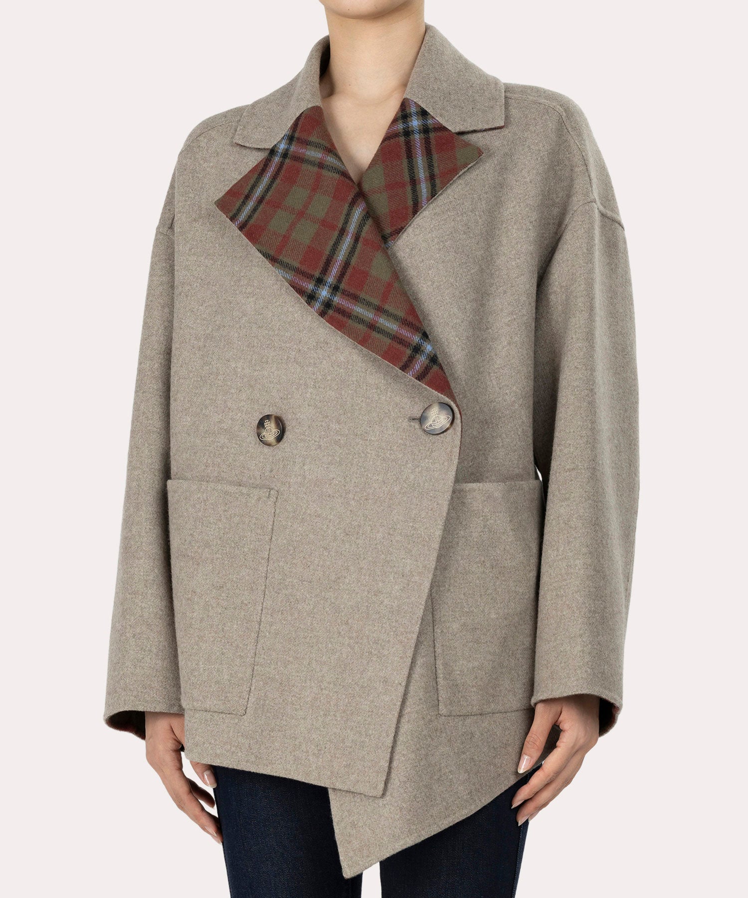 【希少】ヴィヴィアンウエストウッド 変形 レザーコート M オーブ アシメ 希少】ヴィヴィアンウエストウッド 変形 レザーコート M オーブ アシメ