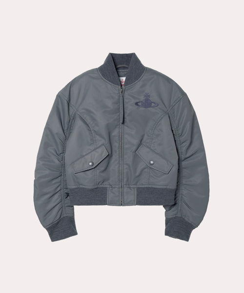 ヘビーツイル コンパクトMA-1(グレー)（レディース）（1612452020