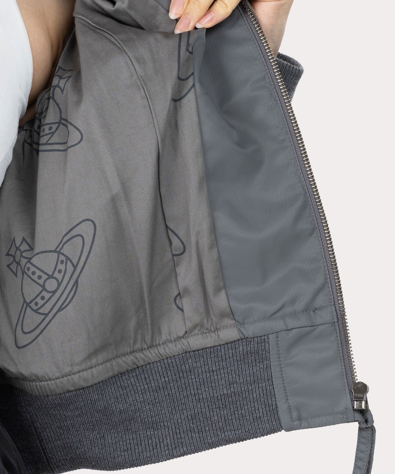 ヘビーツイル コンパクトMA-1(グレー)（レディース）（1612452020