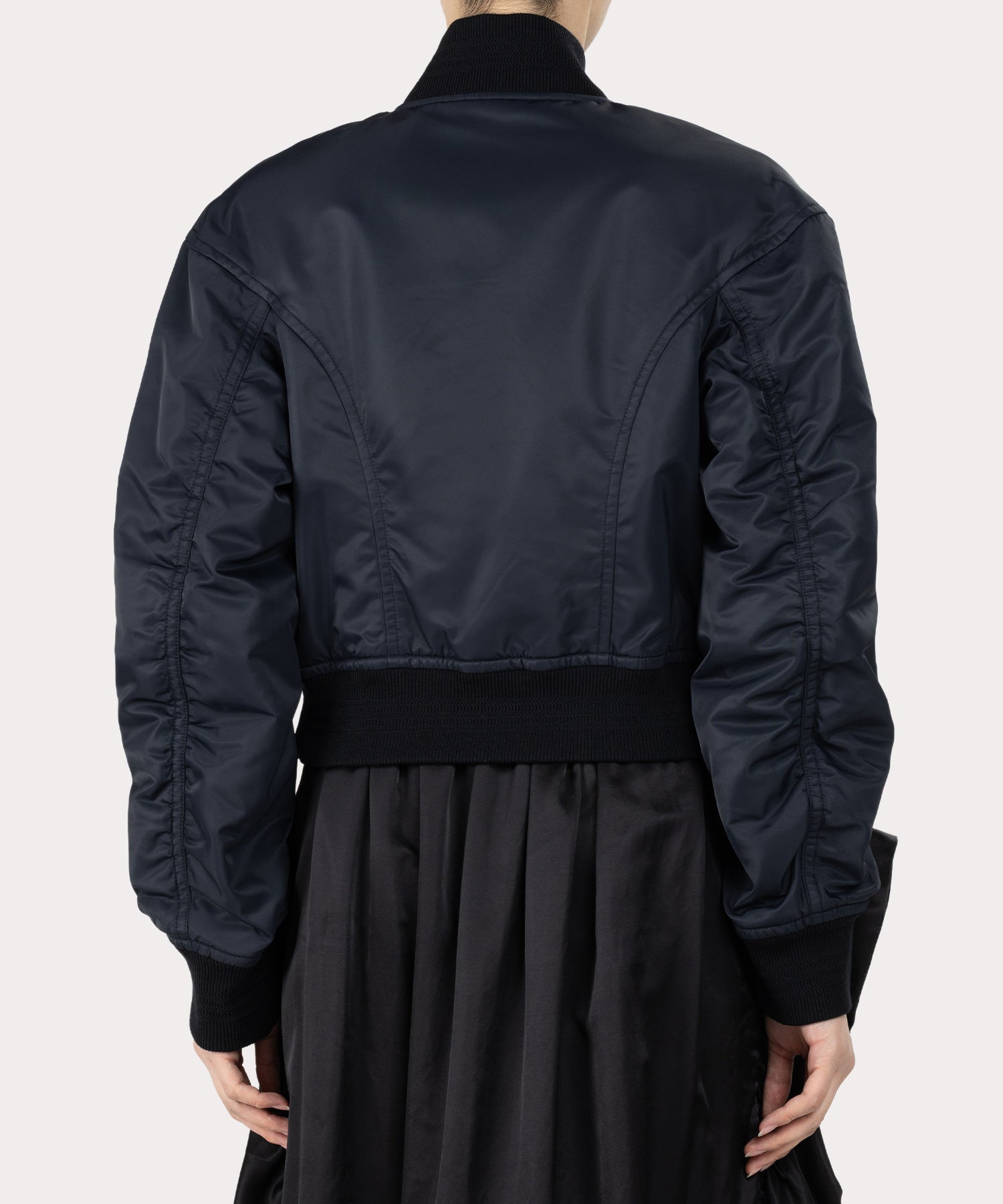 ヘビーツイル コンパクトMA-1(ブラック)（レディース）（1612452020