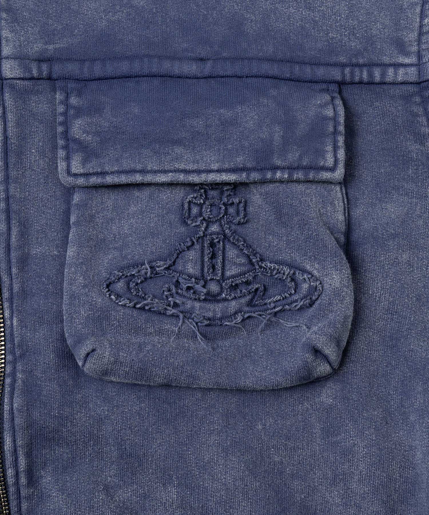 ケミカルウォッシュ ブルゾン(ブルー)（レディース）（1612452024