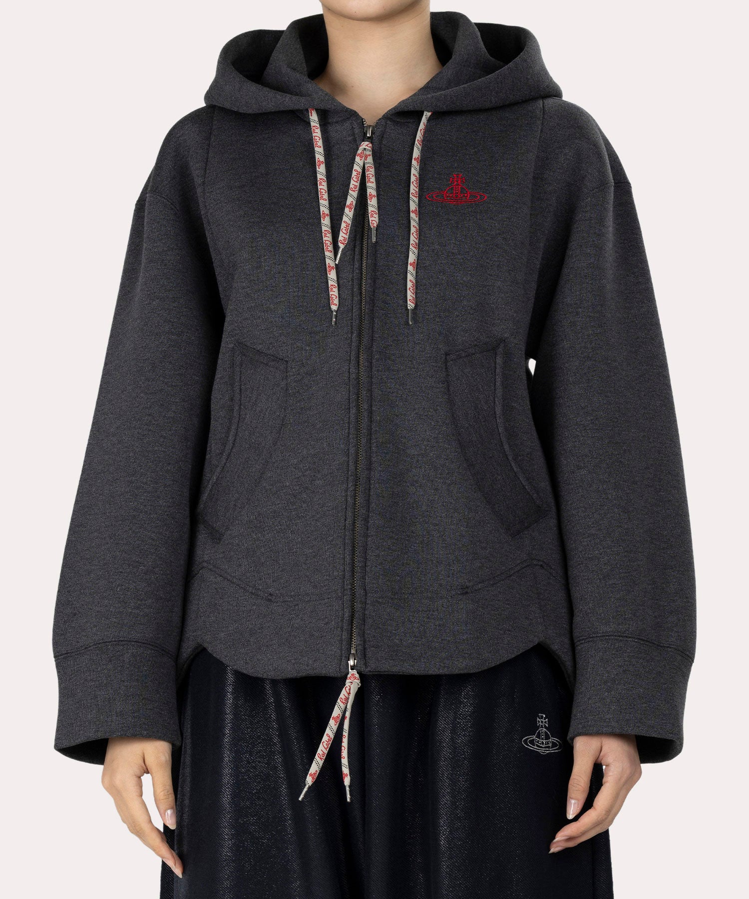 美品 ヴィヴィアンウエストウッド コットン天竺 ラウンドヘムフーディー 美品 ヴィヴィアンウエストウッド コットン天竺 ラウンドヘム