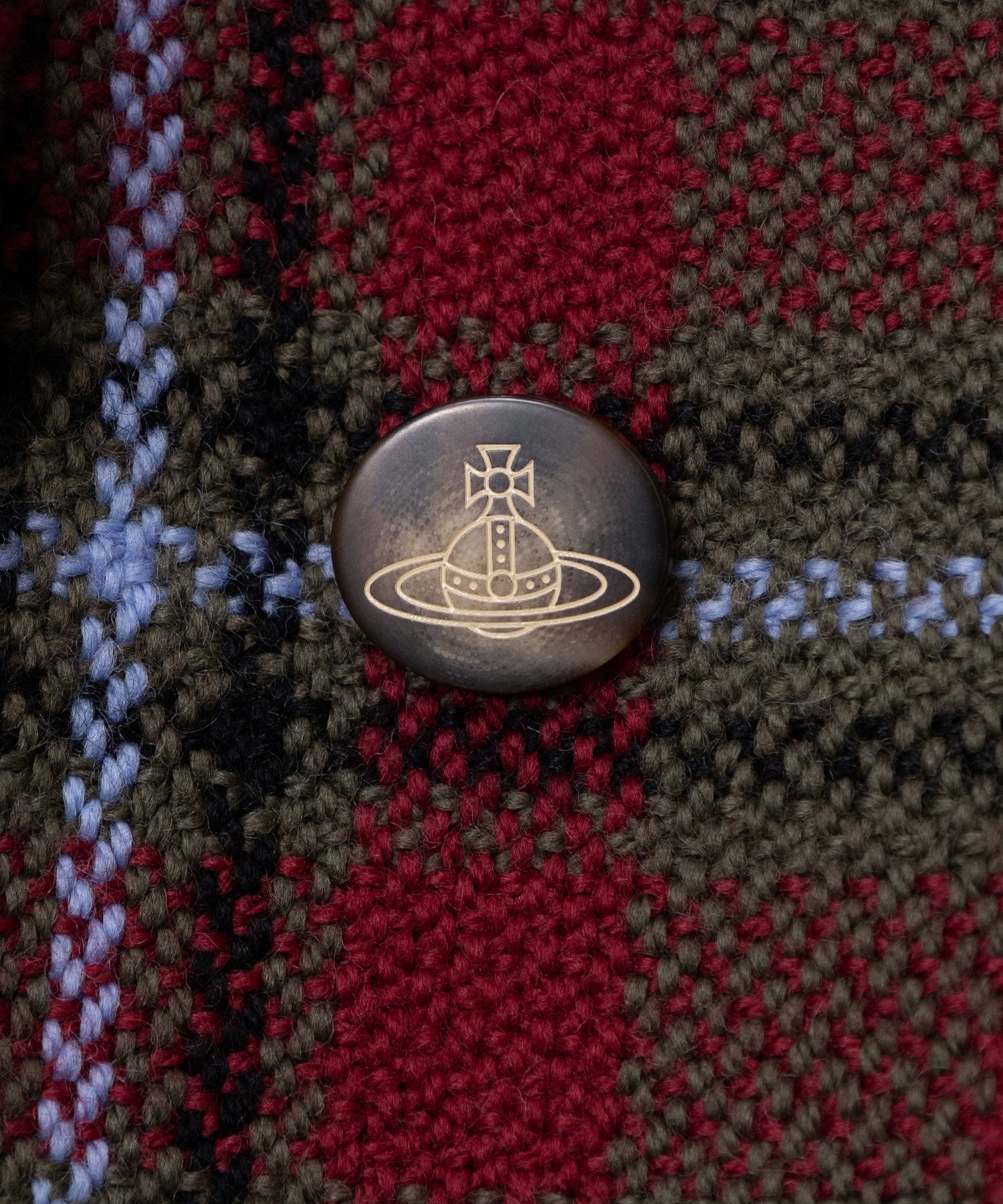 チェックフリンジ ラウンドカラーPコート(グレー)（レディース