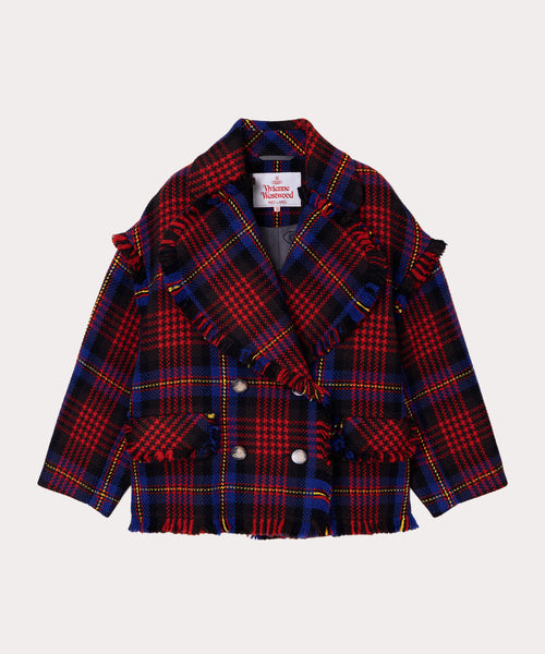 23AW ヴィヴィアンウエストウッド ハリケーンコート MESSY TARTAN セール】Messy Tartanｼﾞｬｶﾞｰﾄﾞﾊﾘｹｰﾝｺｰﾄ（ダウンジャケット/コート