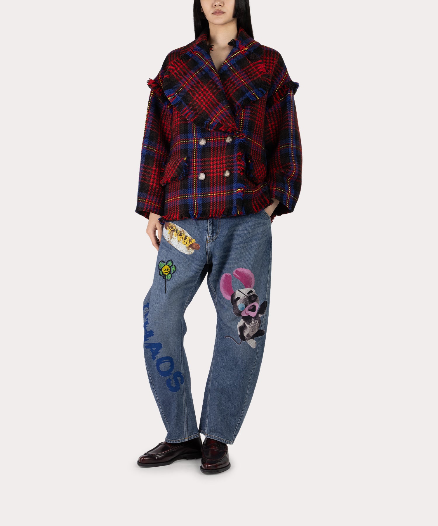 Vivienne Weslwood へリンボン柄コート Vivienne Weslwood へリンボン柄コート Vivienne Westwood レック