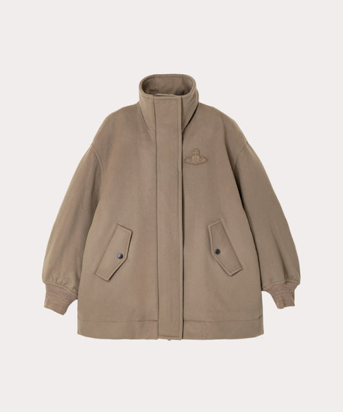 ウールメルトン ボマー(ベージュ)（レディース）（1612452027