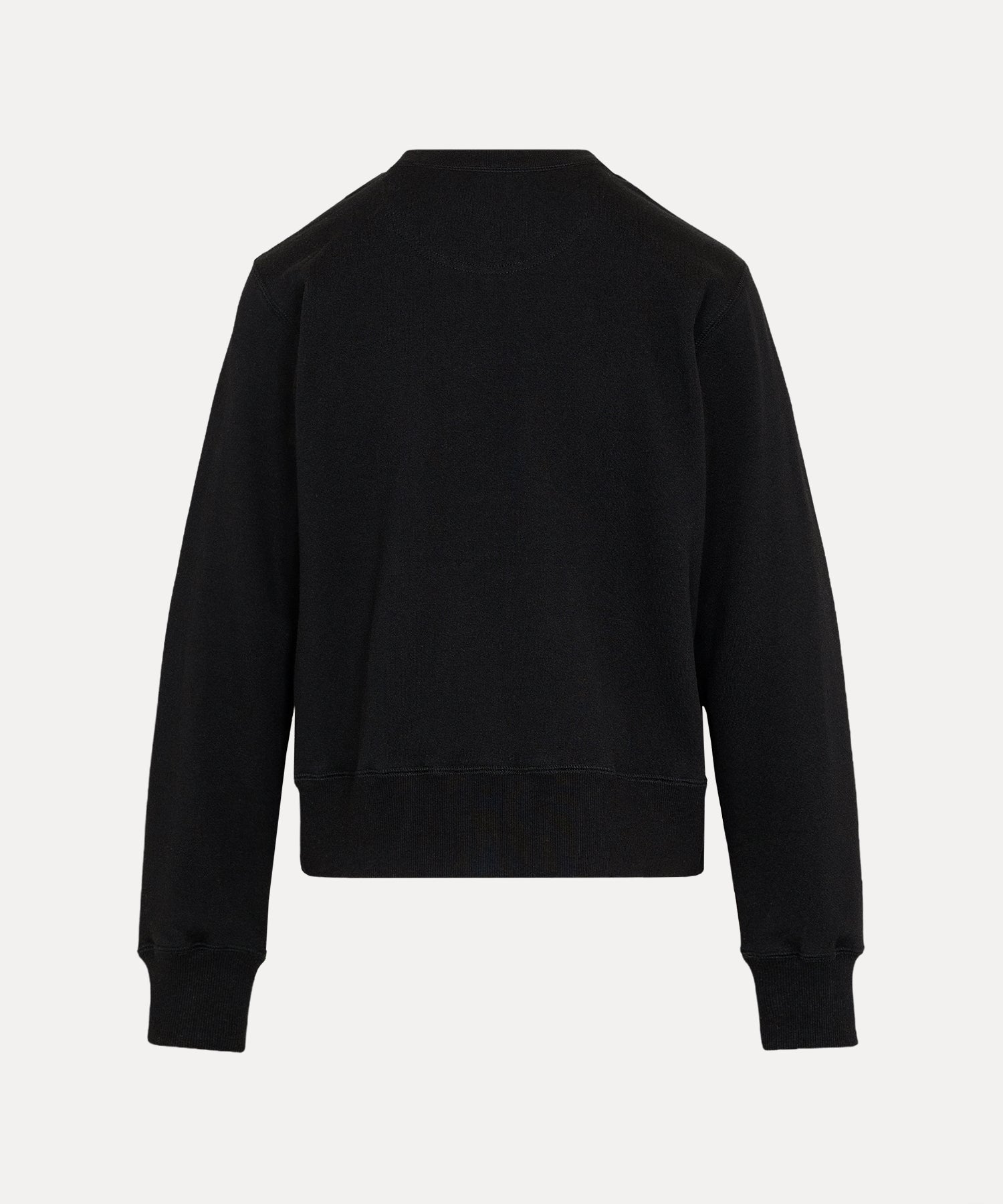 コットン裏毛 スナップカーディガン(ブラック)（レディース