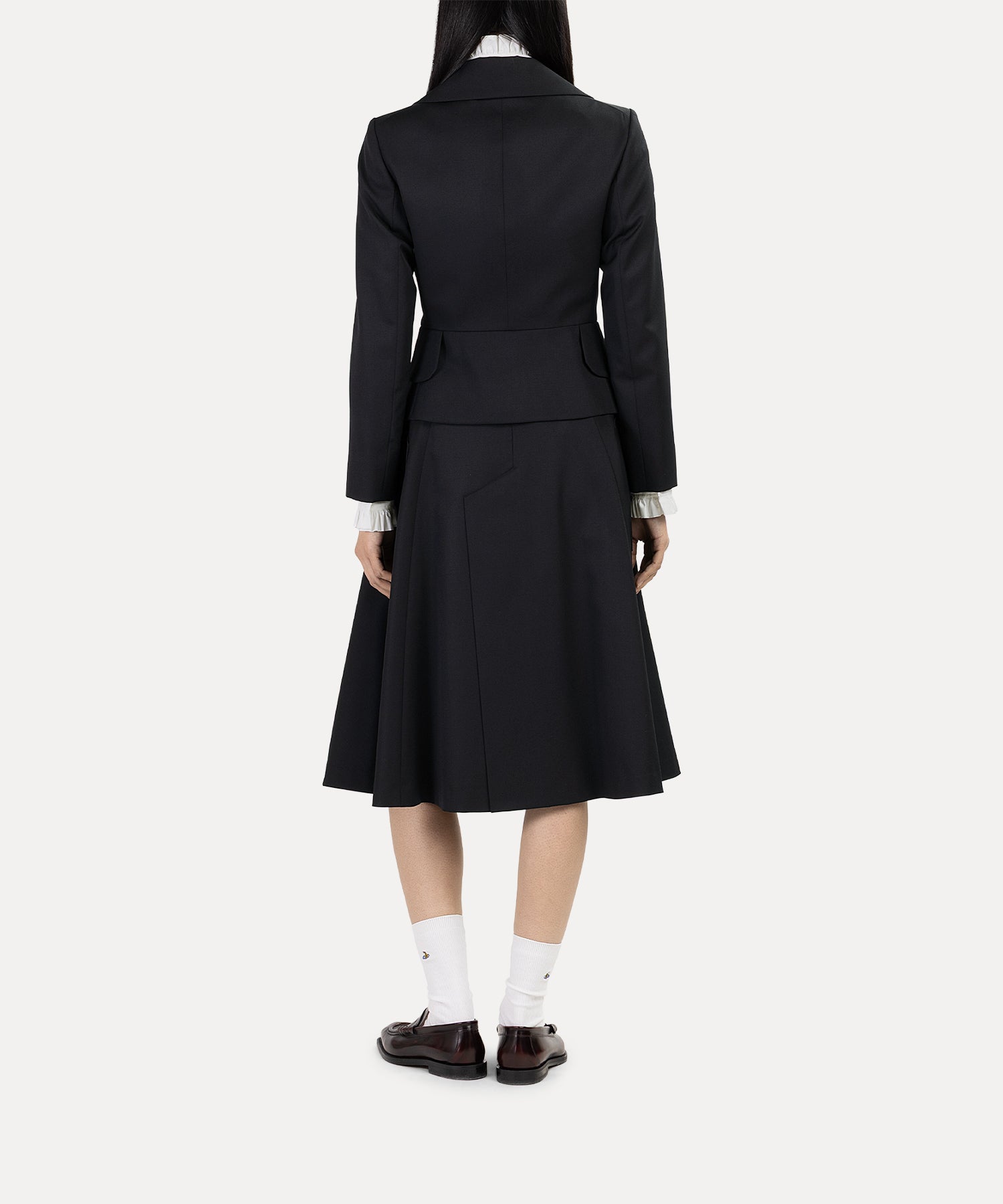 ウールギャバ ラブジャケット(ブラック)（レディース）（1612461004