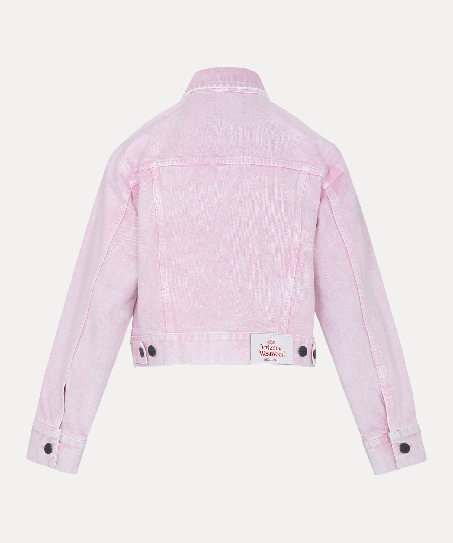 ケミカルカラーデニム ジャケット(ピンク)（レディース）（1612461008