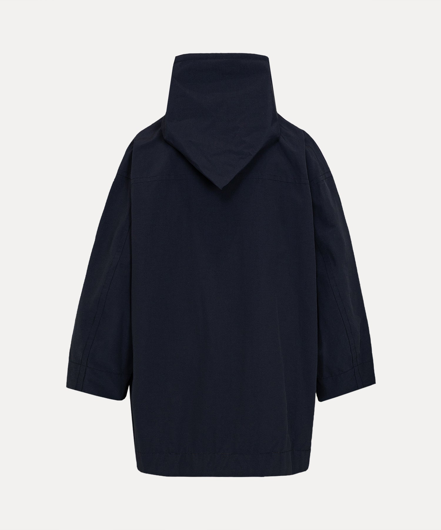 ナイロンコットン クロス リバーシブルコート(ネイビー)（レディース