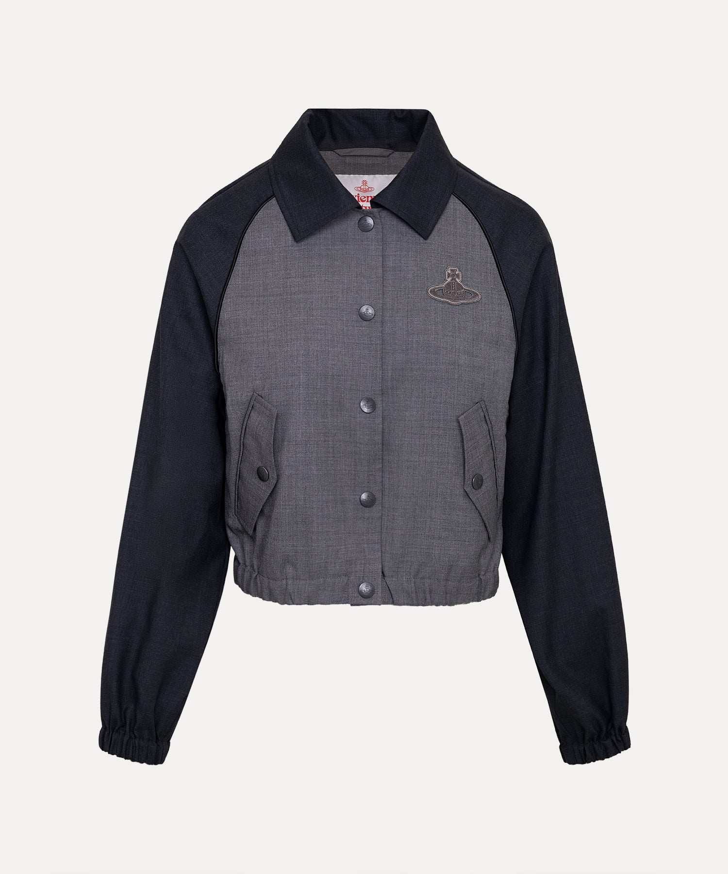 ブロッキング トラックジャケット(グレー)（レディース）（1612461018