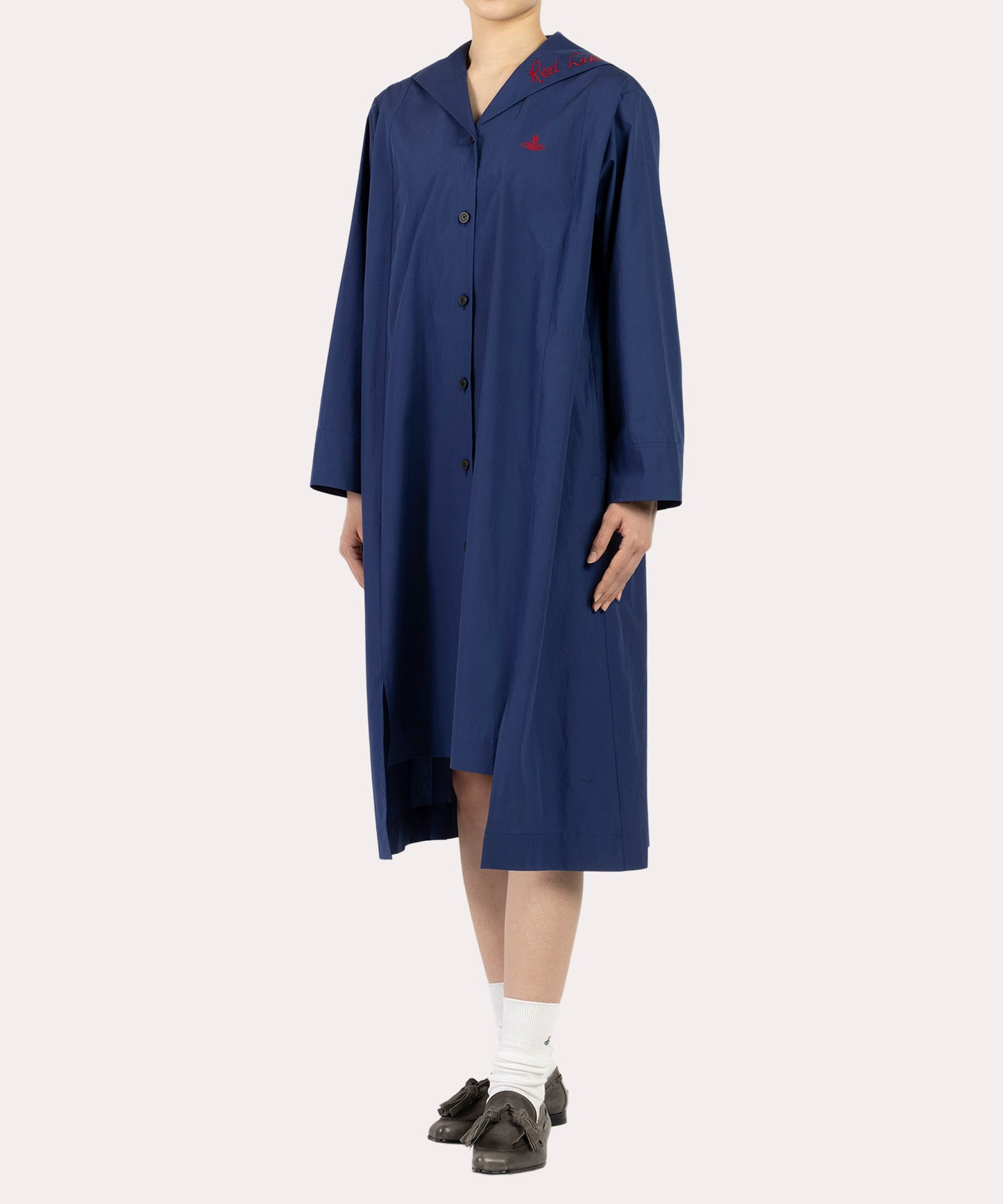 カラーエンブロイダリー マリンワンピース