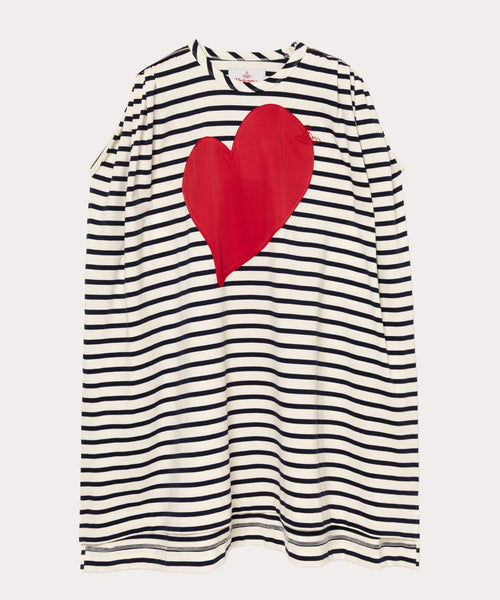 ヴィヴィアンウエストウッド 時計× heart ボーダー柄 ニット ワンピース ヴィヴィアンウエストウッド 時計× heart ボーダー柄 ニット