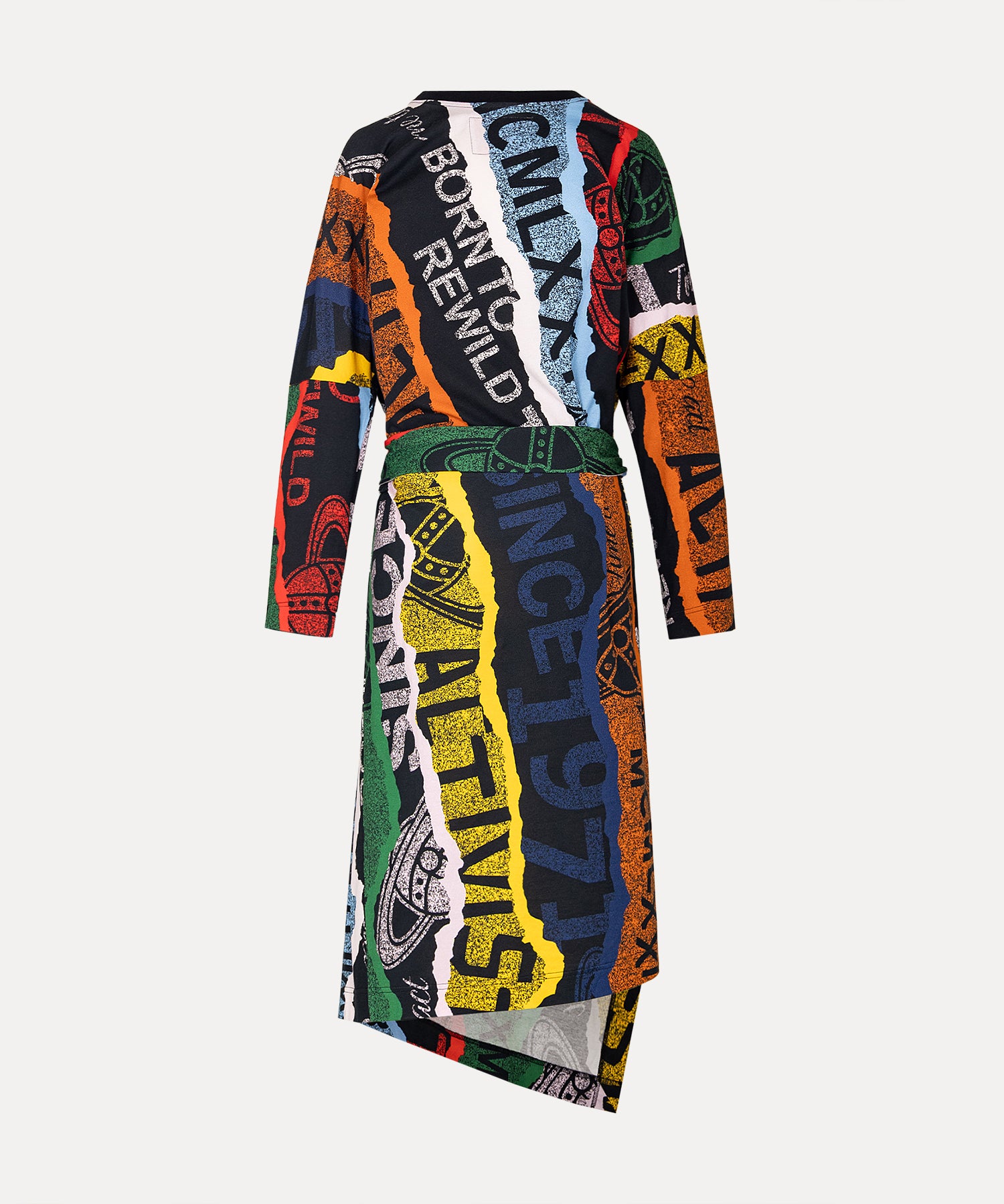 TOWEL BLACK PRINT インフィニティワンピース(ブラック)（レディース