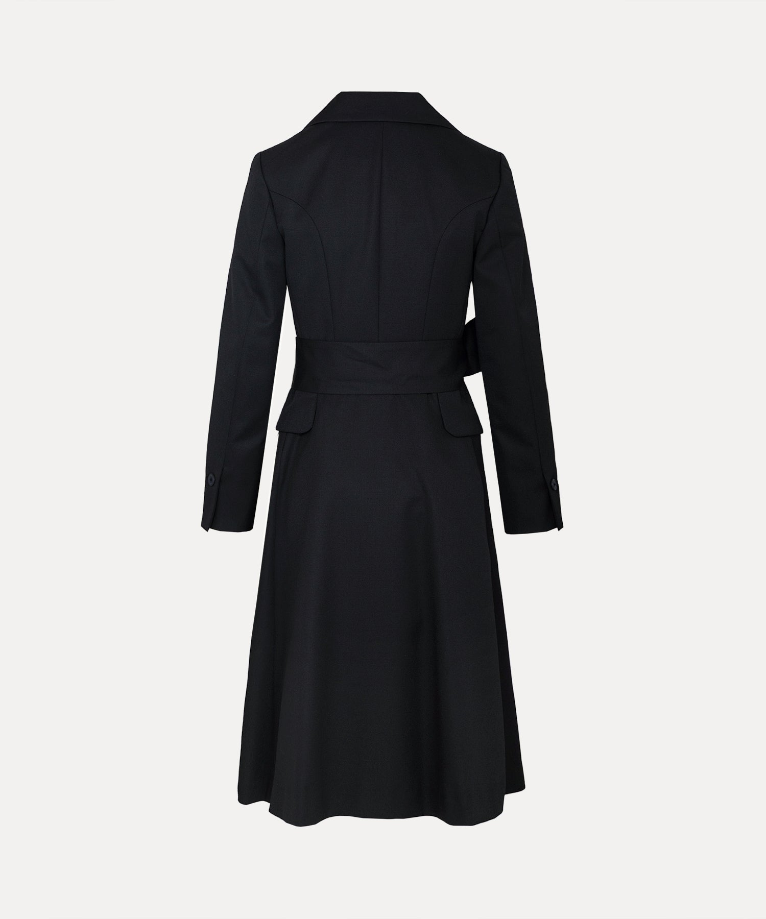 未着用Vivienne Westwood ブラック ワンピース サイズ12 ウールギャバ ラブワンピース(ブラック)（レディース）（1612561004