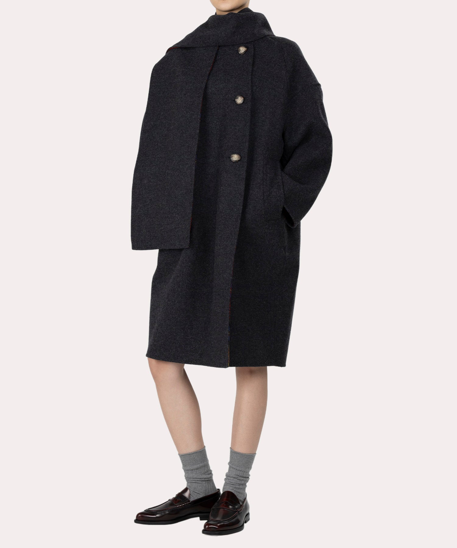 Vivienne Westwood RED LABEL コート マフラー付き Vivienne Westwood RED LABEL コート マフラー付き ヴィヴィアン