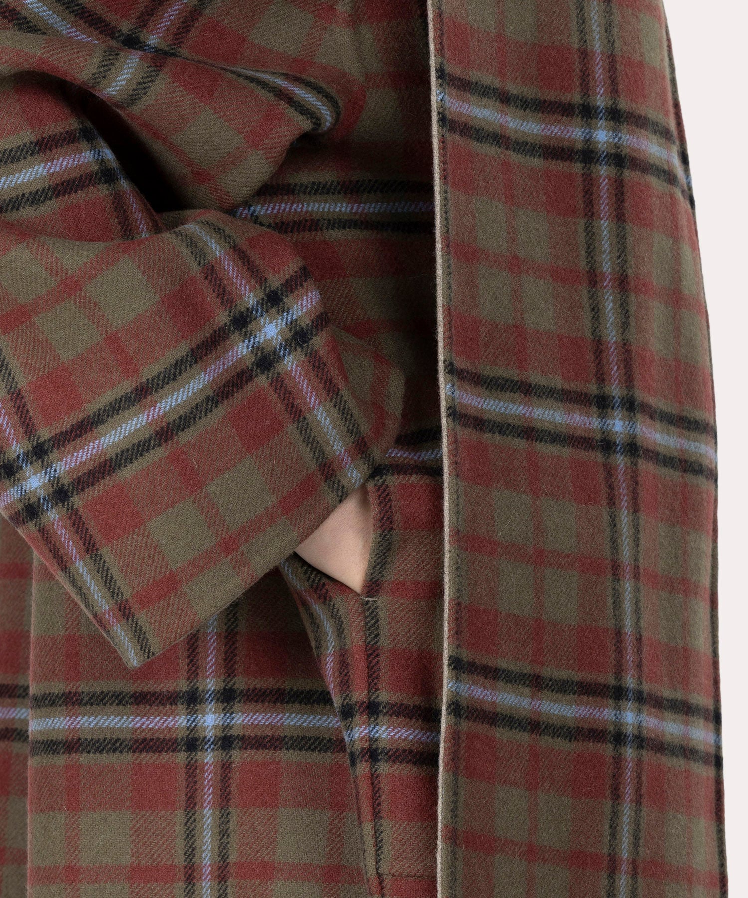 vivienne westwood マフラー付きコート TARTAN CHECK TARTAN CHECK リバーマフラー付きコート(ベージュ系)（レディース
