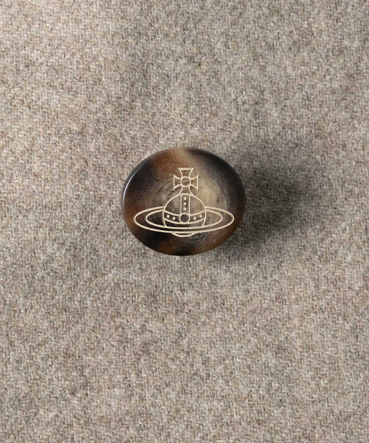 TARTAN CHECK リバーマフラー付きコート(ベージュ系)（レディース