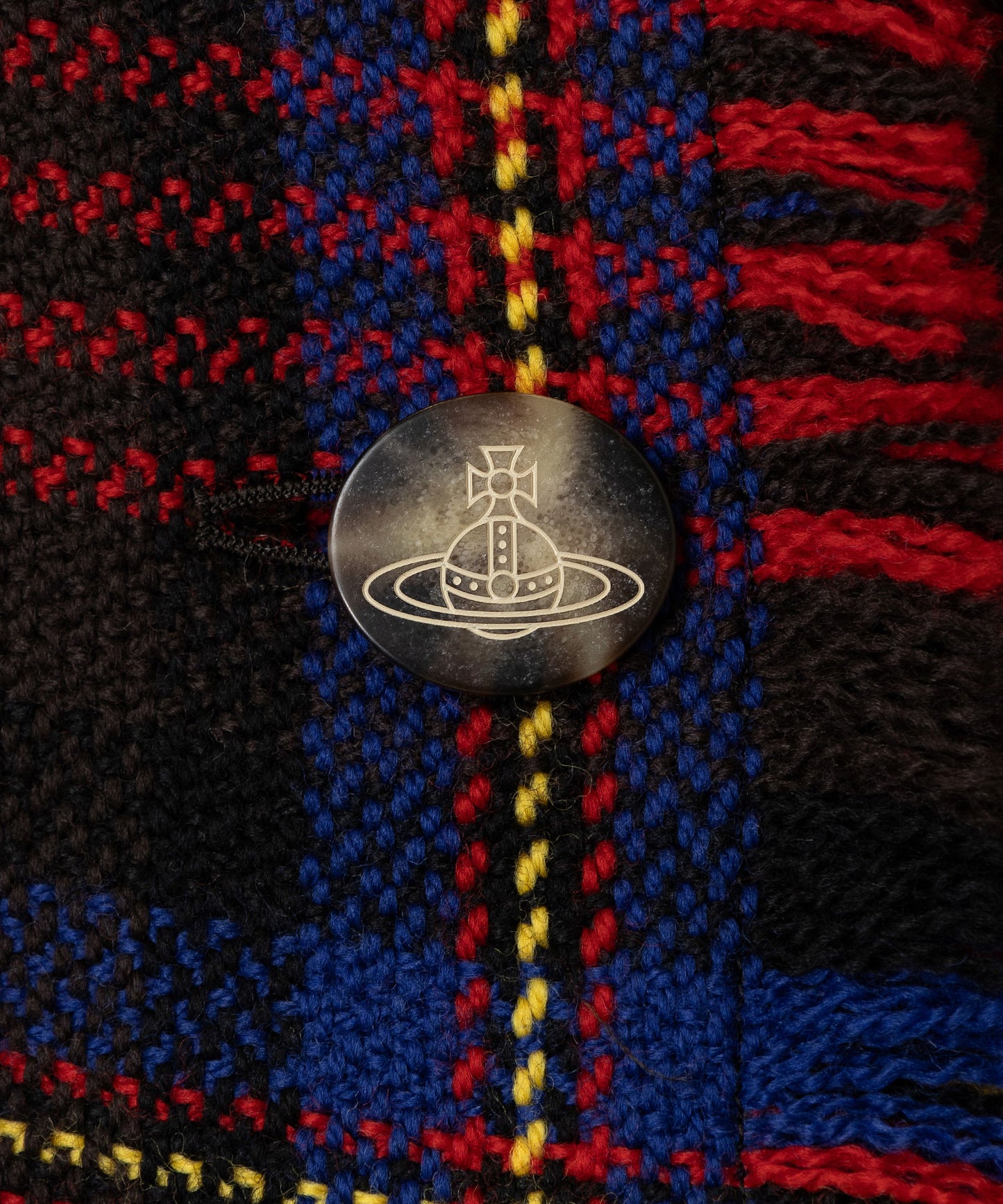 チェックフリンジ マフラー付きコート