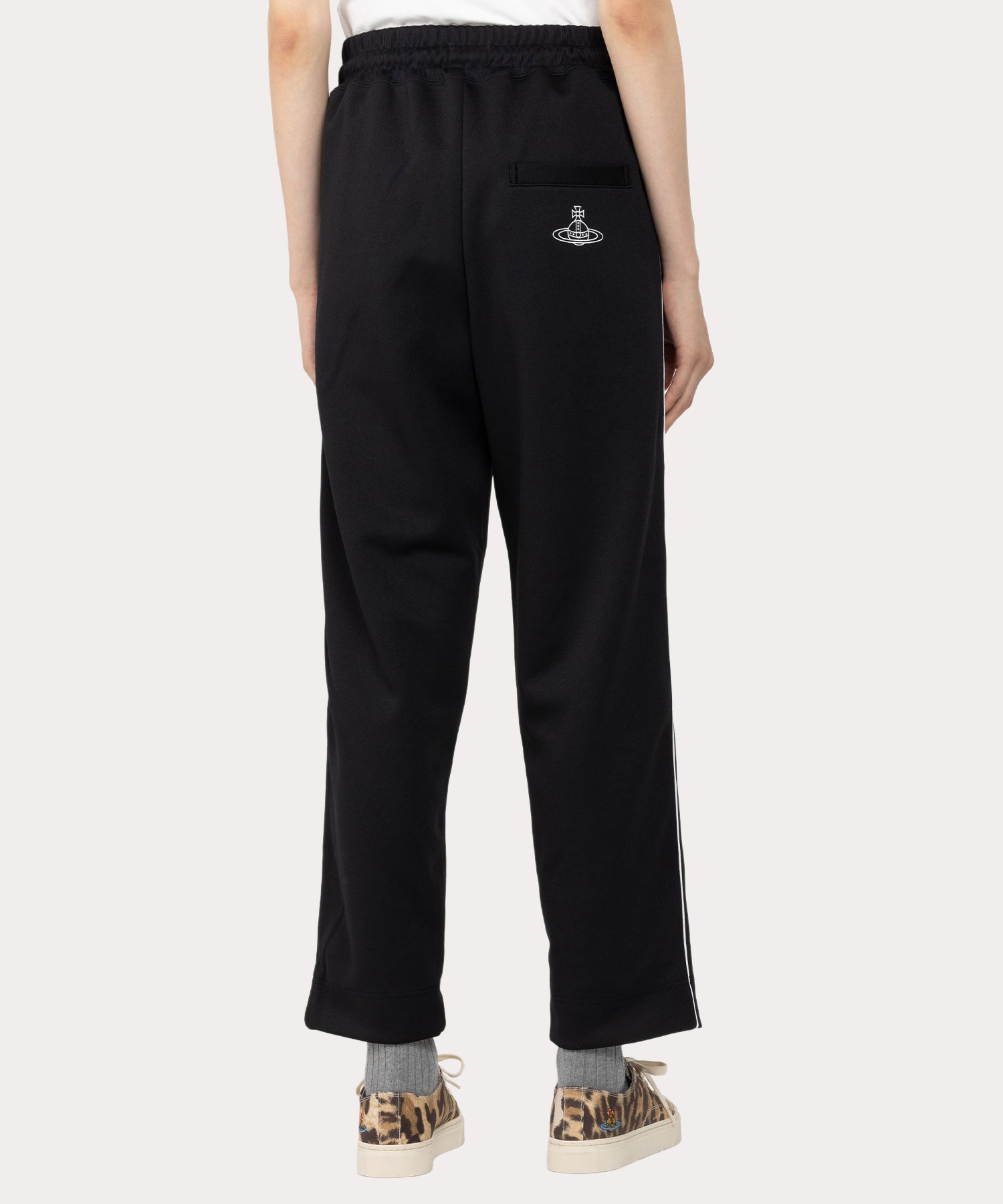 リサイクルポリエステル トラックパンツ(ブラック)（レディース