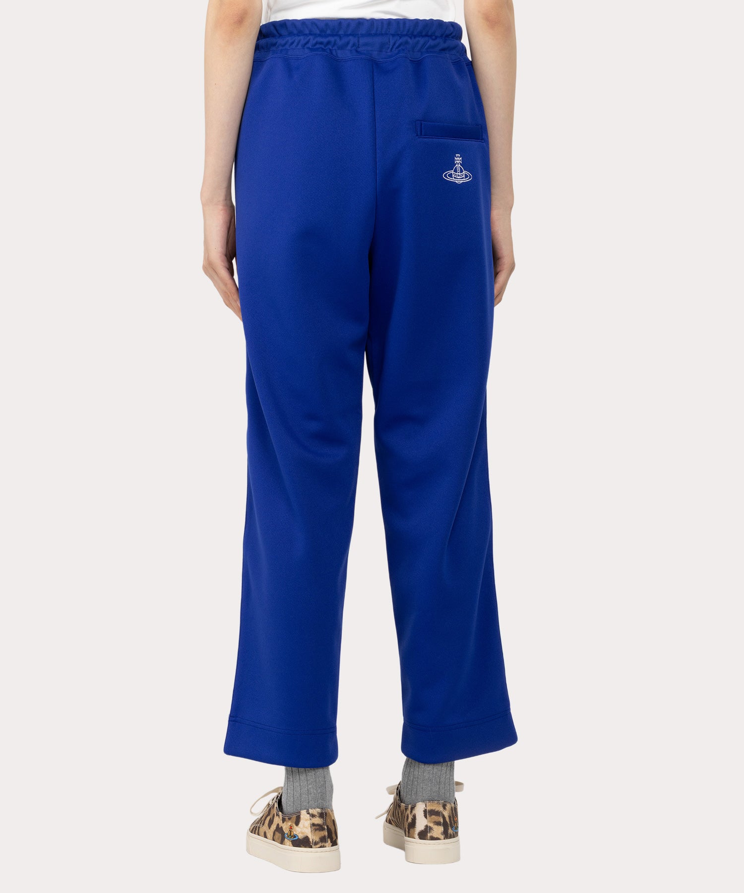 リサイクルポリエステル トラックパンツ(ブルー系)（レディース