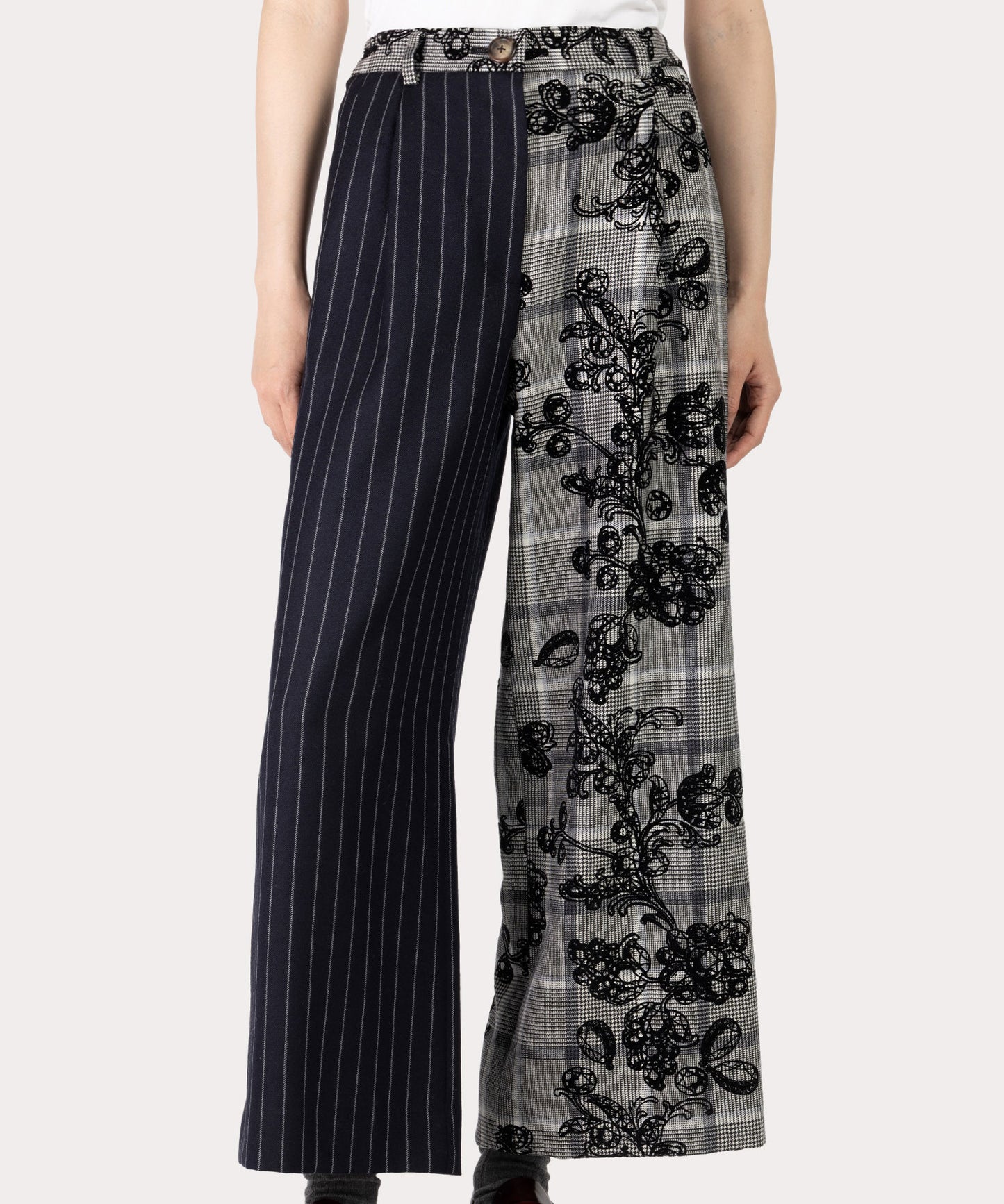 MANNOR WALLPAPER タックワイドトラウザーズ