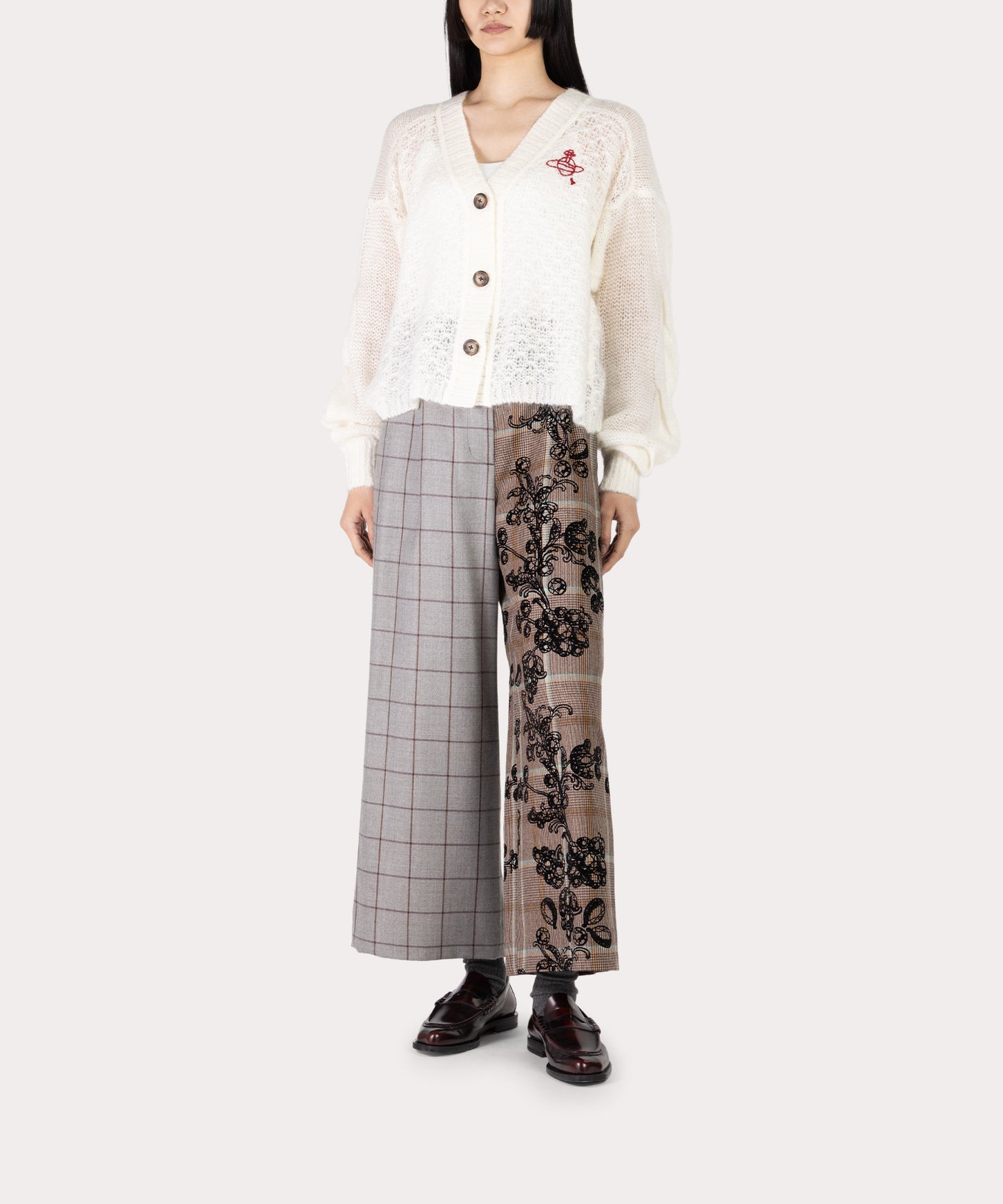 MANNOR WALLPAPER タックワイドトラウザーズ