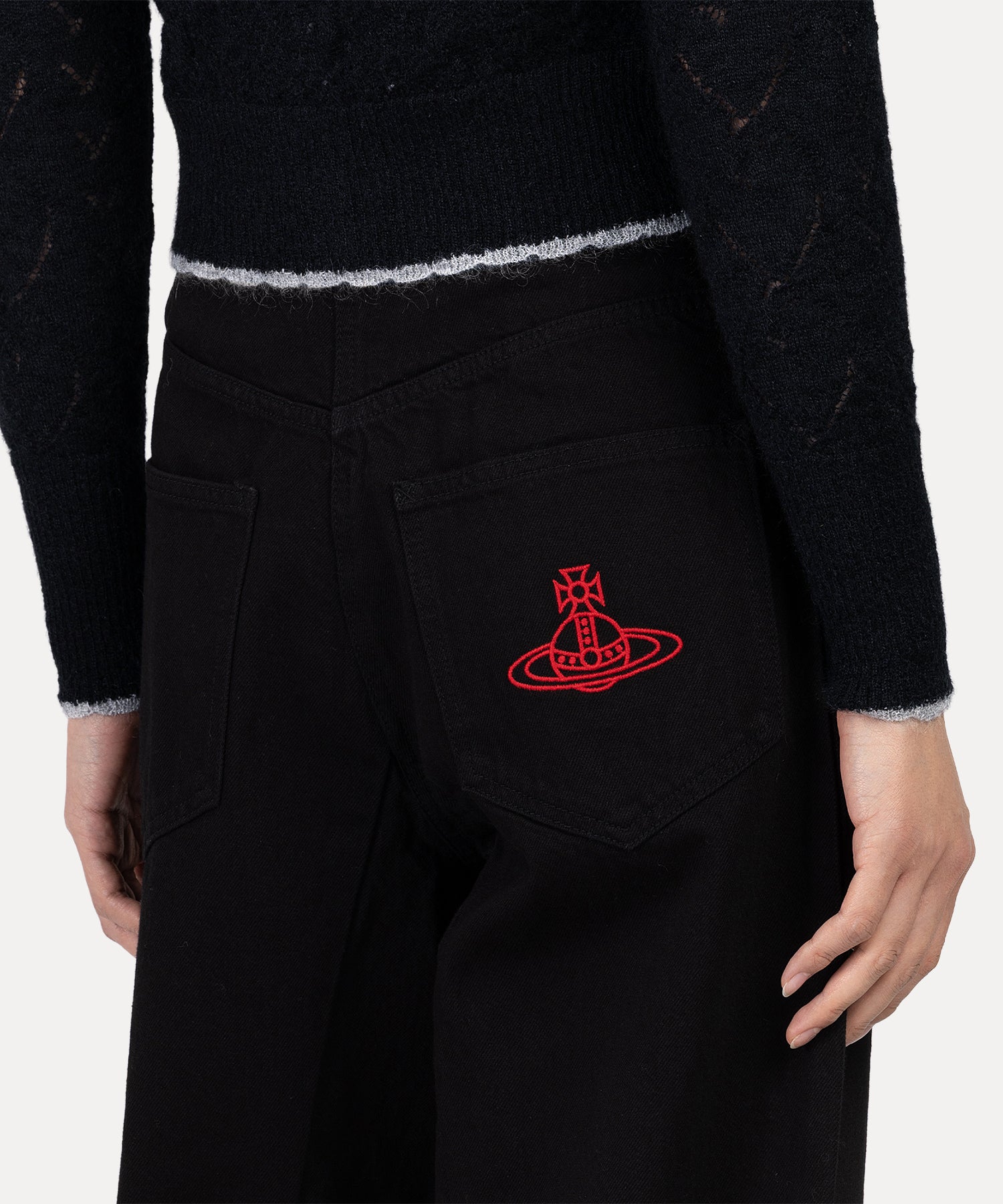 デニム ワイドパンツ(ブラック)（レディース）（1612761002）｜ウェア