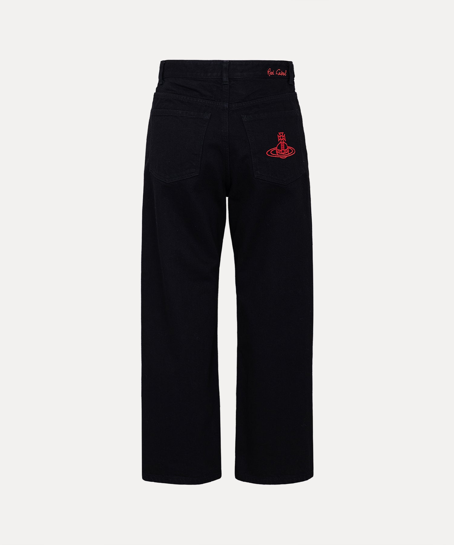 デニム ストレートパンツ(ブラック)（レディース）（1612761003