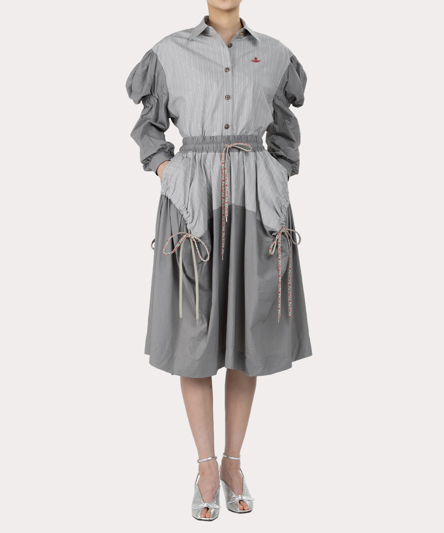 エイリアン スリーブシャツ(グレー)（レディース）（1612852016