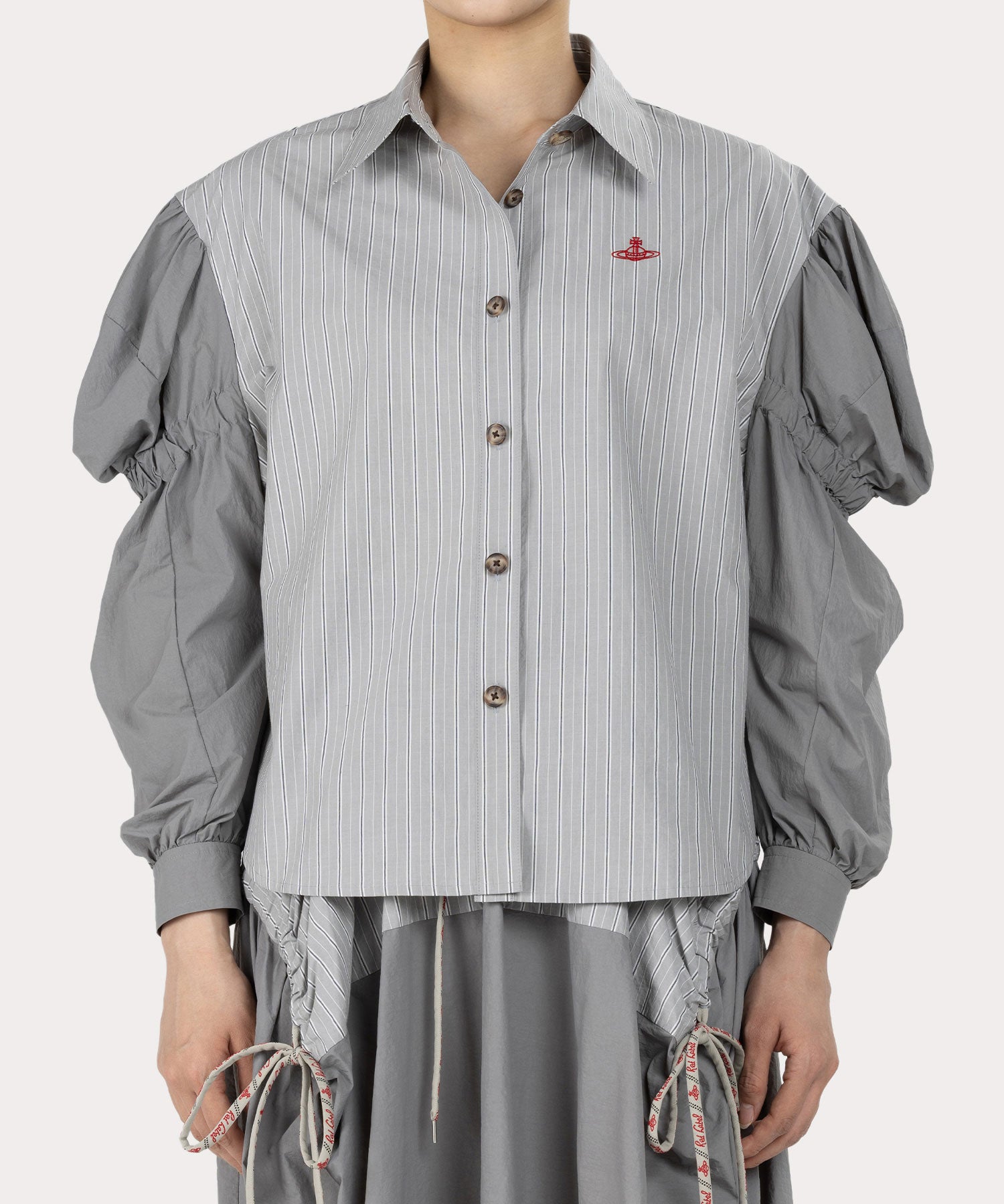 エイリアン スリーブシャツ(グレー)（レディース）（1612852016