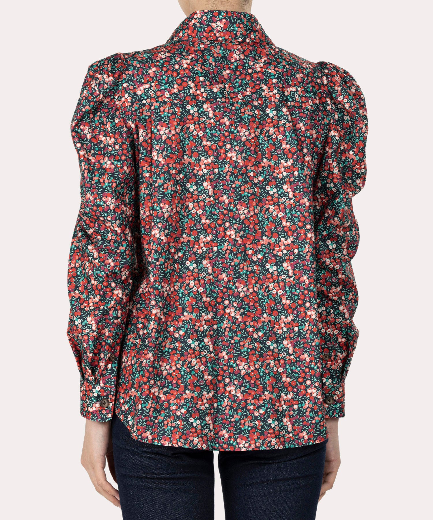 Vivienne Westwood エイリアンスリーブカットソー00サイズ リバティプリント エイリアンスリーブシャツ(レッド系)（レディース