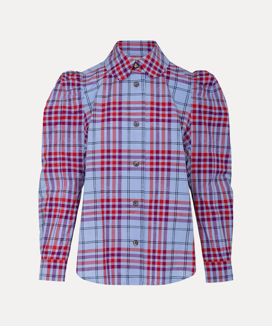 タータンチェック エイリアンスリーブシャツ