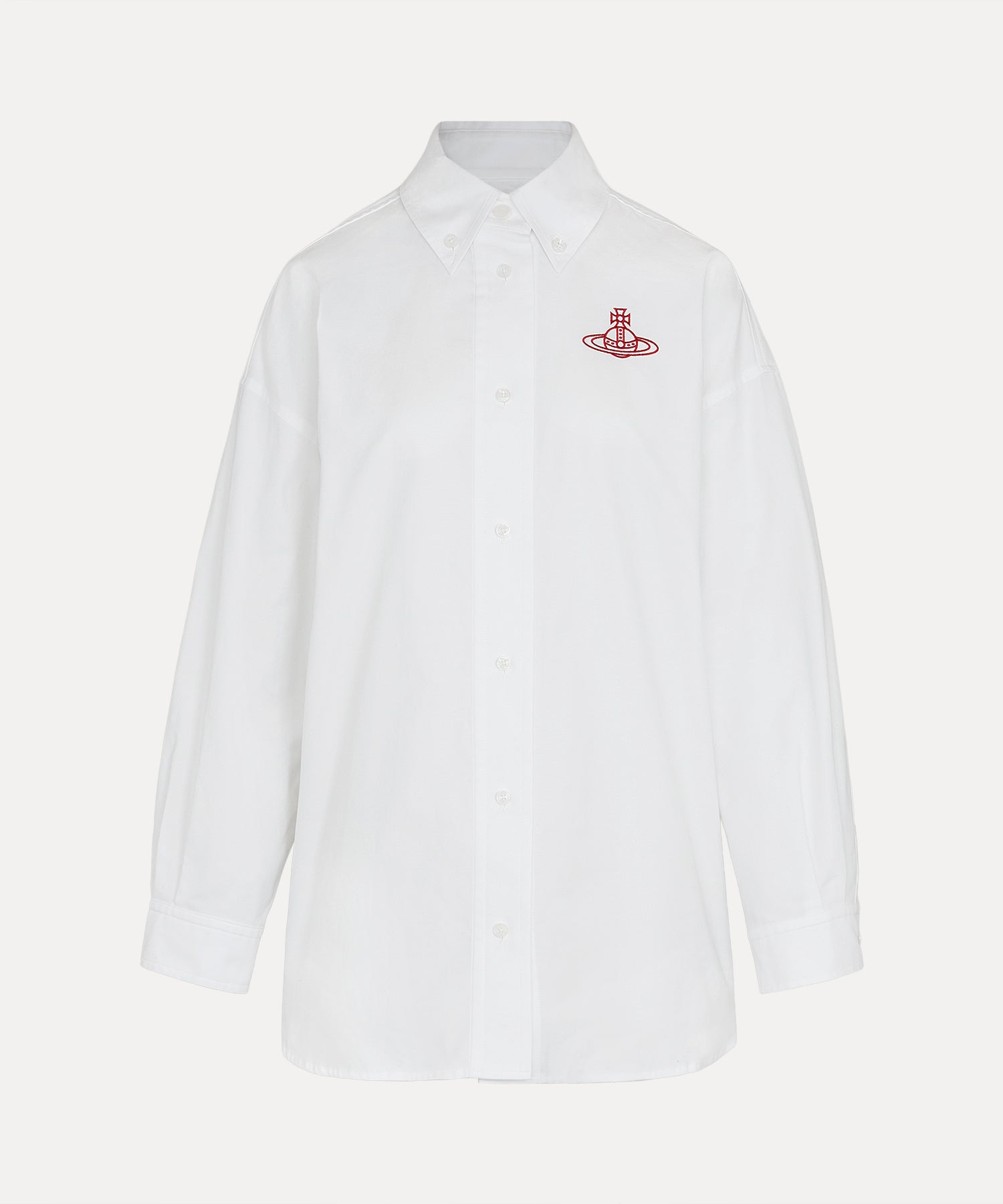 XXL ボタンダウンシャツ(ホワイト)（レディース）（1612861006