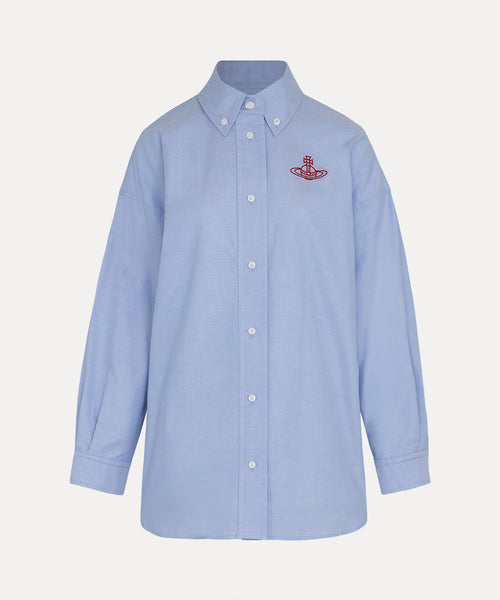 XXL ボタンダウンシャツ(ブルー)（レディース）（1612861006）｜ウェア