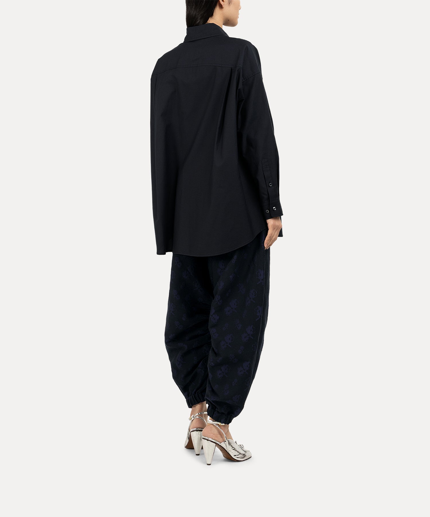 XXL ボタンダウンシャツ(ブラック)（レディース）（1612861006