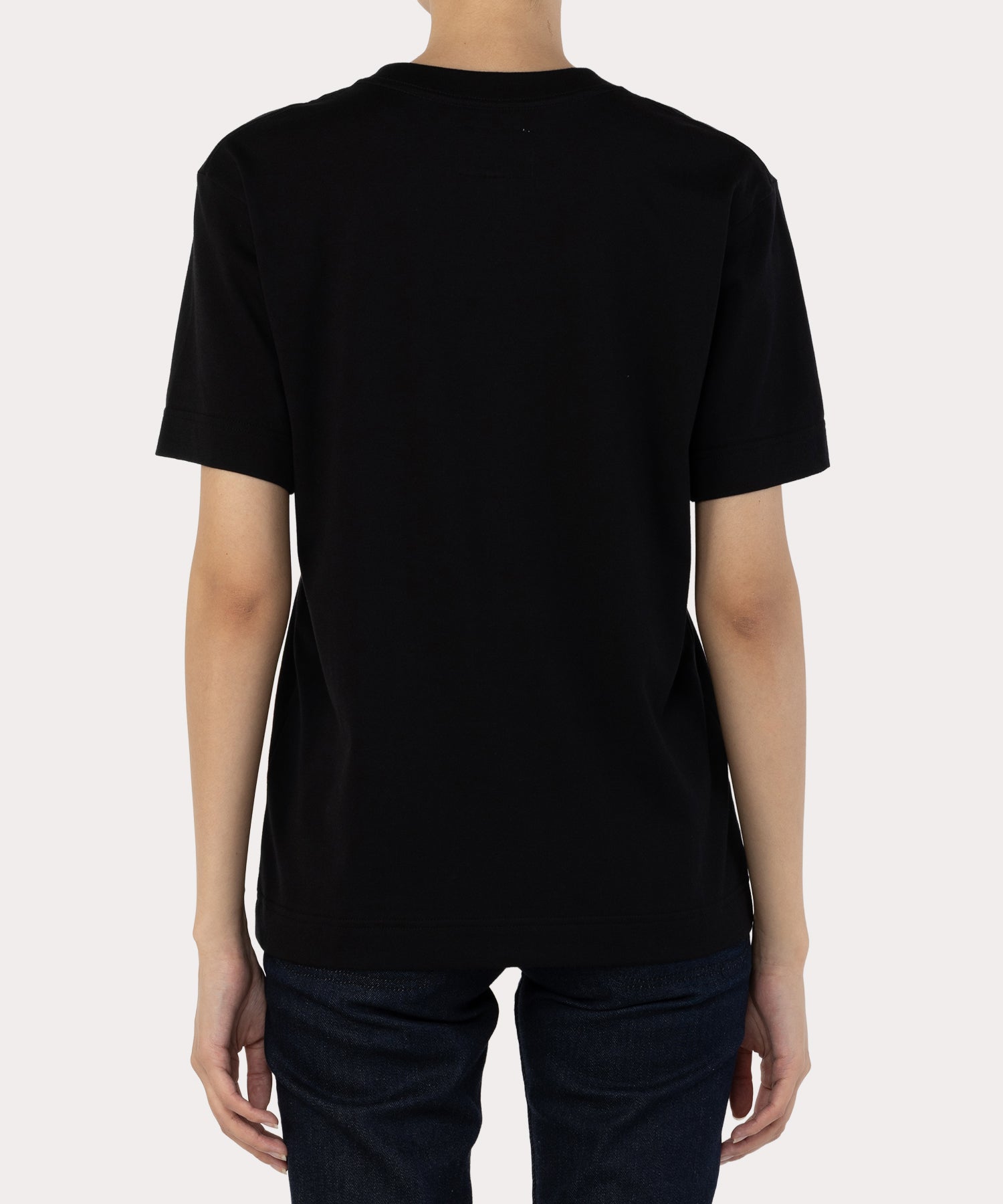 すぐ届く【Vivienne Westwood】BRUSH STROKE ORB Tシャツ BRUSH STROKE ORB NEW リラックスTシャツ(ブラック)（メンズ