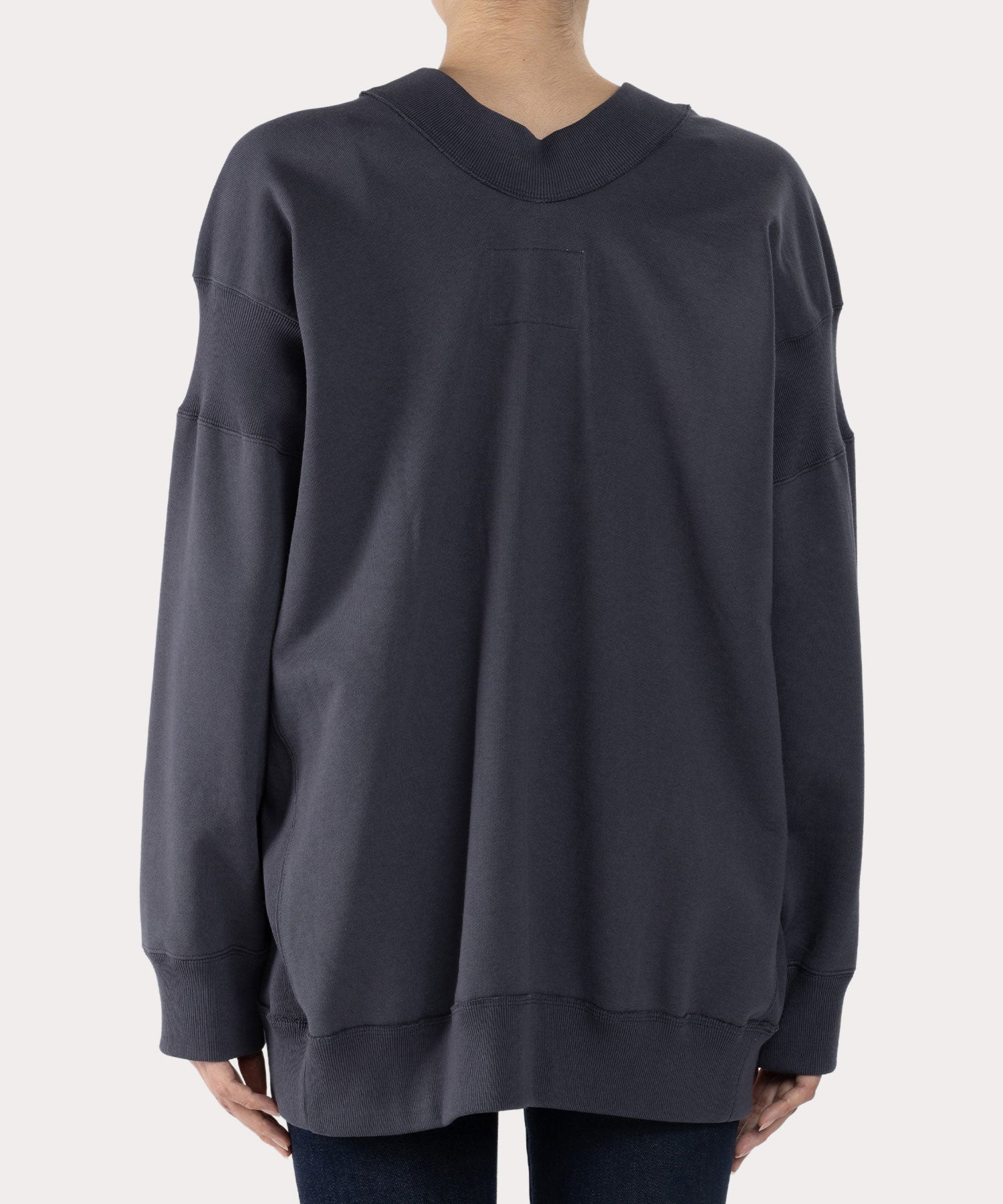 Vivienne Westwood ジャカード ラブ柄 スウェット LOVE VARSITY PATCH トップ(グレー)（レディース）（1622352004