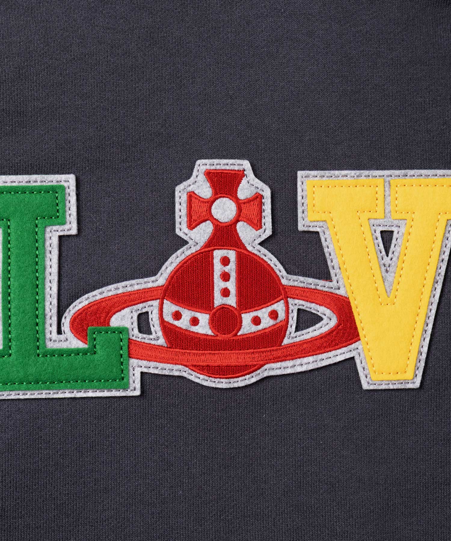 LOVE VARSITY PATCH トップ(グレー)（レディース）（1622352004
