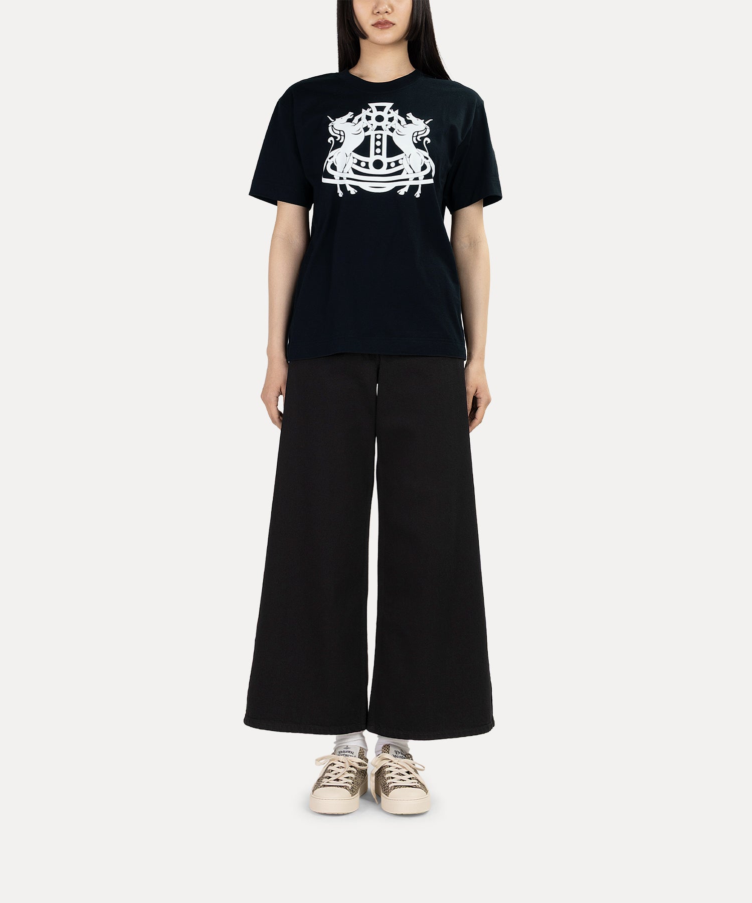 New Year Zodiac&Orb リラックスTシャツ(ブラック)（メンズ