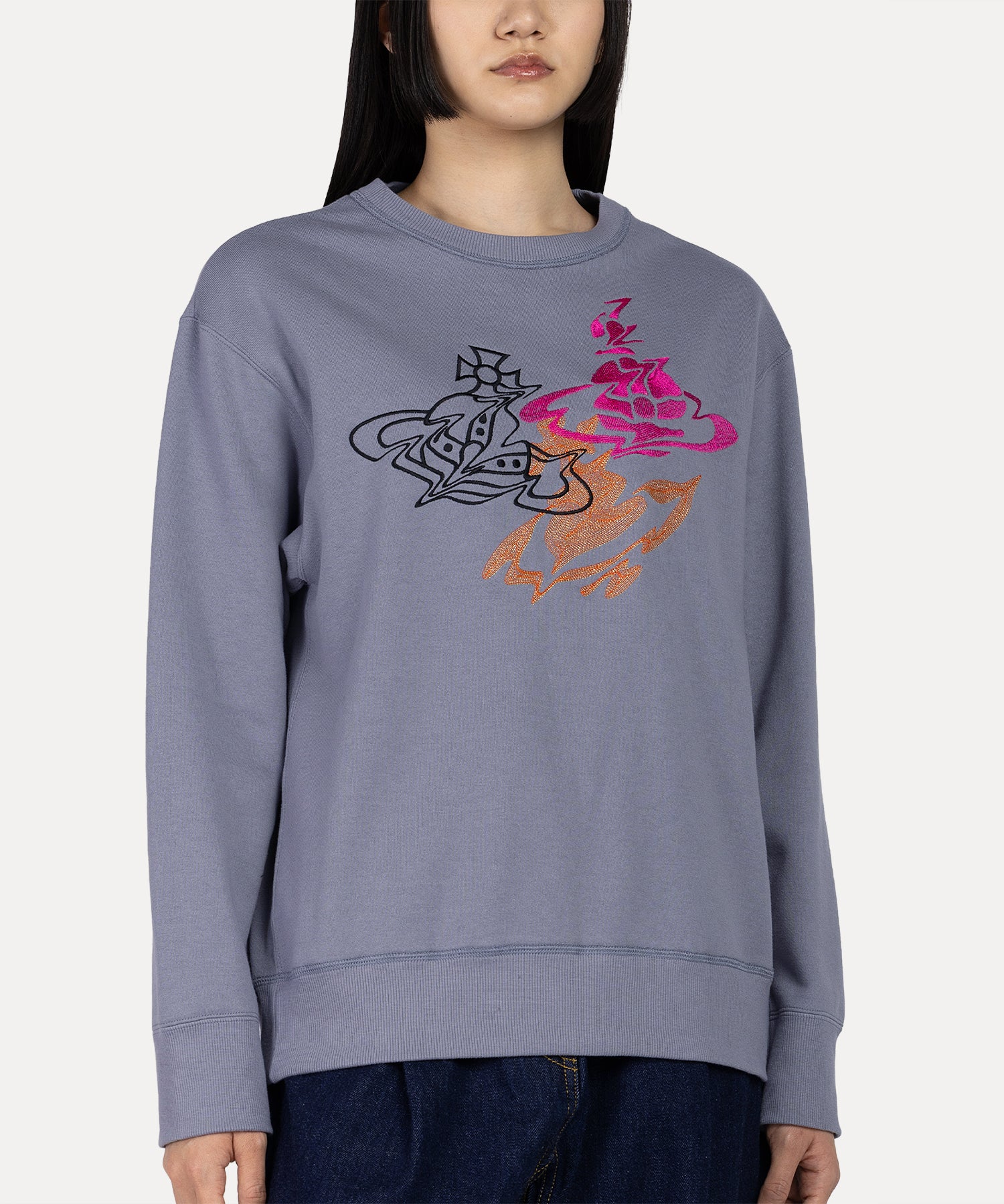 LIQUID ORB スウェットシャツ(グレー)（メンズ）（1622361002