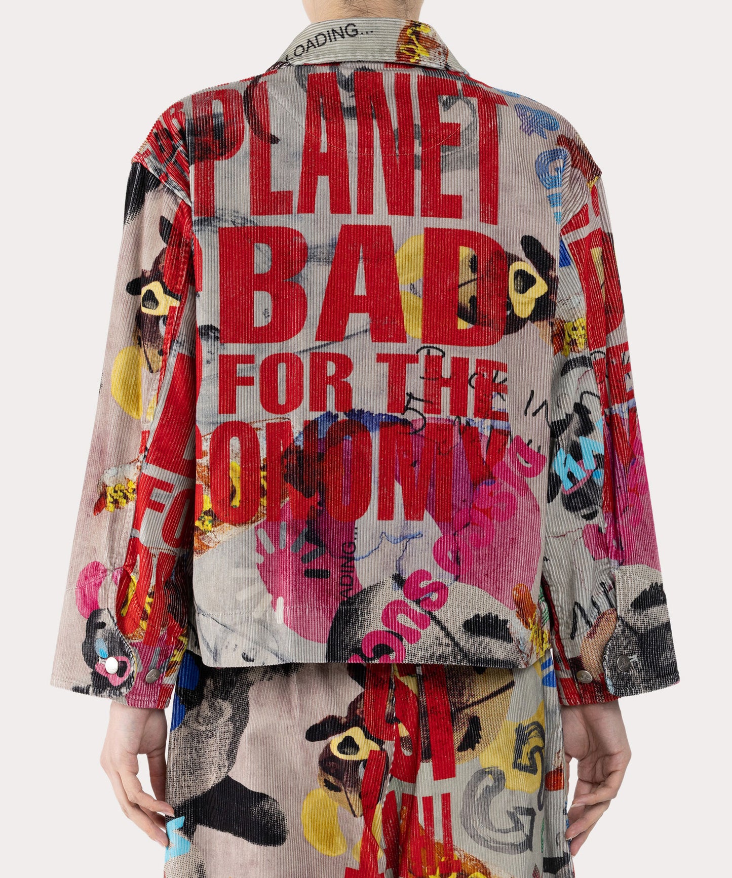 THE BIG ONE コーデュロイジップブルゾン